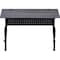 Lorell Rectangle Lorell Charcoal Flip Top Training Table, Melamine Top, Charcoal 59489 - alternate 5
